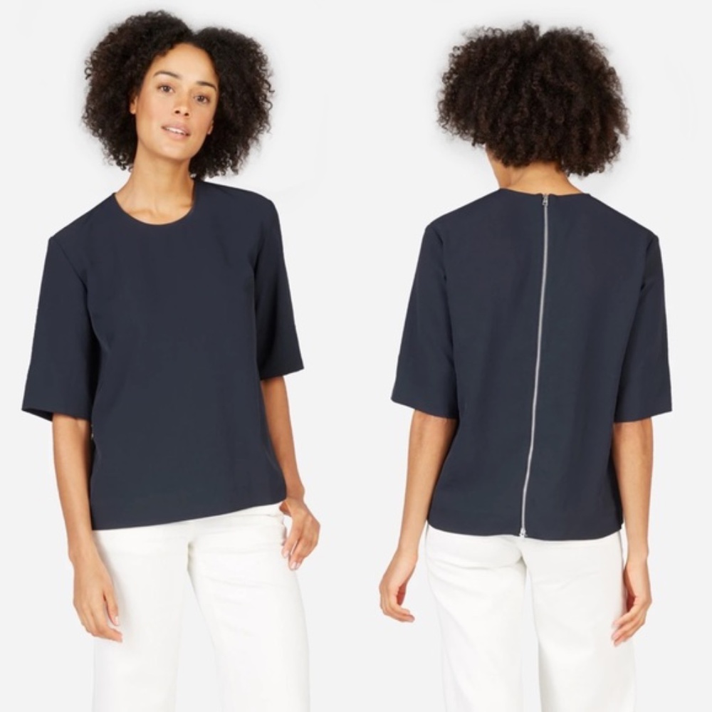 Everlane Go Weave Zip Back Tee